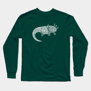 Axolotl - detailed hand drawn animal design Long Sleeve T-Shirt